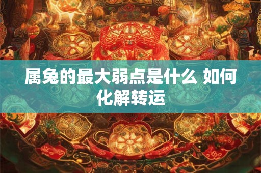 属兔的最大弱点是什么 如何化解转运