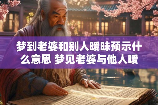 梦到老婆和别人暧昧预示什么意思 梦见老婆与他人暧昧预示何寓意