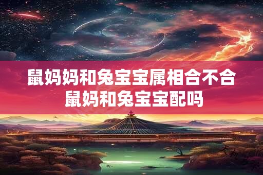 鼠妈妈和兔宝宝属相合不合 鼠妈和兔宝宝配吗