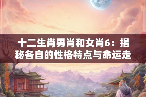 十二生肖男肖和女肖6：揭秘各自的性格特点与命运走向