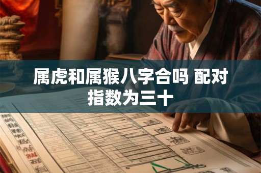 属虎和属猴八字合吗 配对指数为三十