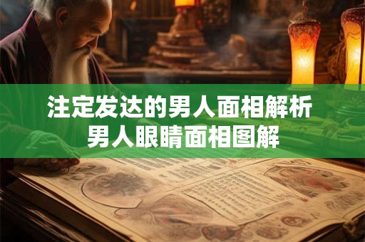 注定发达的男人面相解析 男人眼睛面相图解
