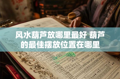 风水葫芦放哪里最好 葫芦的最佳摆放位置在哪里
