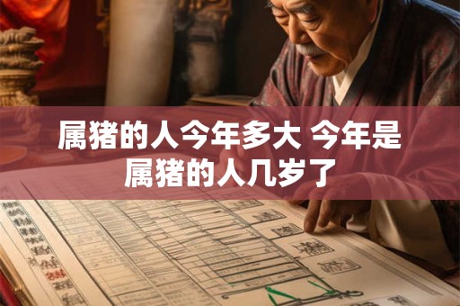 属猪的人今年多大 今年是属猪的人几岁了