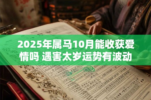 2025年属马10月能收获爱情吗 遇害太岁运势有波动 2025年属马10月能收获爱情吗 遇害太岁运势有波动