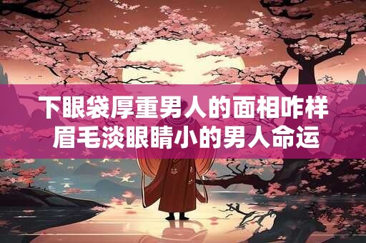 下眼袋厚重男人的面相咋样 眉毛淡眼睛小的男人命运详解