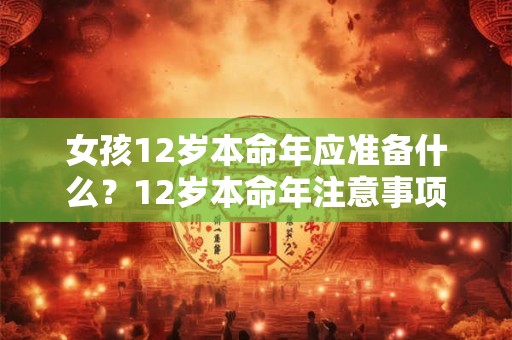 女孩12岁本命年应准备什么？12岁本命年注意事项