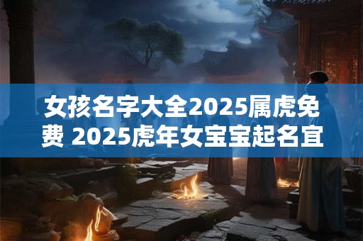 女孩名字大全2025属虎免费 2025虎年女宝宝起名宜用字
