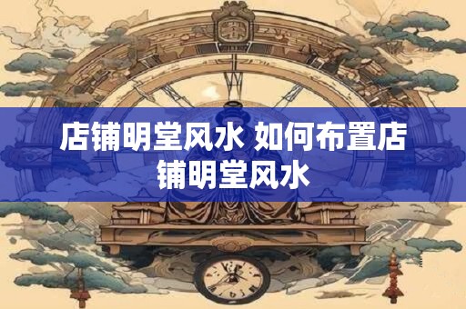 店铺明堂风水 如何布置店铺明堂风水 店铺明堂风水 如何布置店铺明堂风水