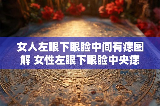 女人左眼下眼睑中间有痣图解 女性左眼下眼睑中央痣怎么寓意