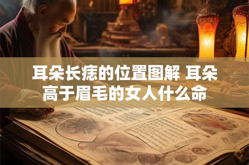 耳朵长痣的位置图解 耳朵高于眉毛的女人什么命