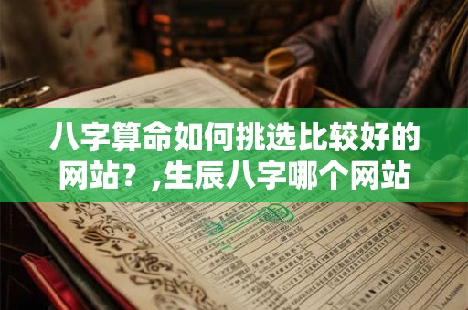 八字算命如何挑选比较好的网站？,生辰八字哪个网站好
