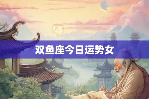 双鱼座今日运势女