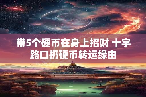 带5个硬币在身上招财 十字路口扔硬币转运缘由