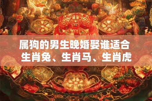 属狗的男生晚婚娶谁适合 生肖兔、生肖马、生肖虎