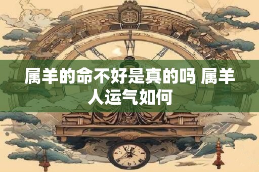 属羊的命不好是真的吗 属羊人运气如何