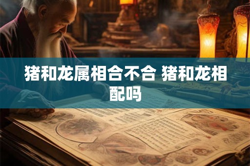 猪和龙属相合不合 猪和龙相配吗