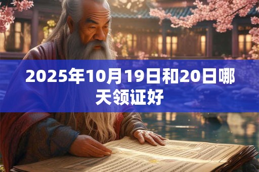 2025年10月19日和20日哪天领证好
