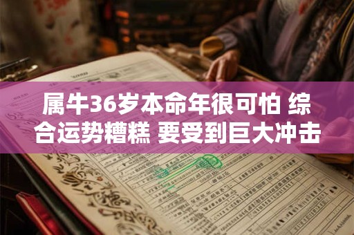 属牛36岁本命年很可怕 综合运势糟糕 要受到巨大冲击