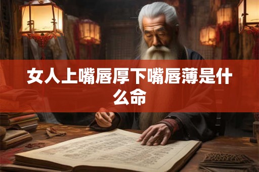 女人上嘴唇厚下嘴唇薄是什么命