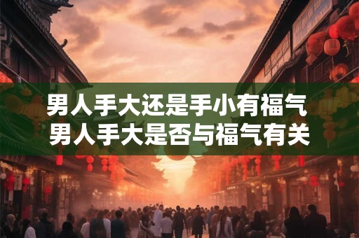 男人手大还是手小有福气 男人手大是否与福气有关