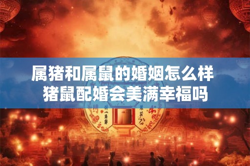 属猪和属鼠的婚姻怎么样 猪鼠配婚会美满幸福吗