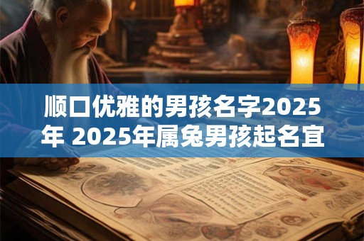 顺口优雅的男孩名字2025年 2025年属兔男孩起名宜用字