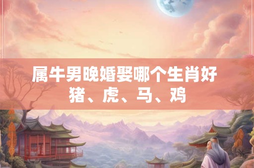 属牛男晚婚娶哪个生肖好 猪、虎、马、鸡