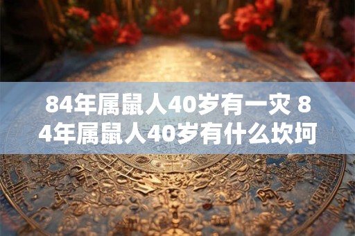 84年属鼠人40岁有一灾 84年属鼠人40岁有什么坎坷