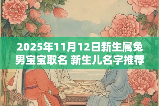 2025年11月12日新生属兔男宝宝取名 新生儿名字推荐