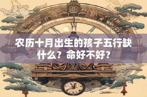 农历十月出生的孩子五行缺什么？命好不好？
