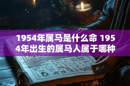 1954年属马是什么命 1954年出生的属马人属于哪种命