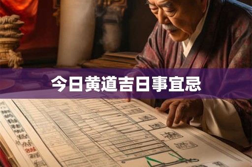 今日黄道吉日事宜忌 今日黄道吉日事宜忌