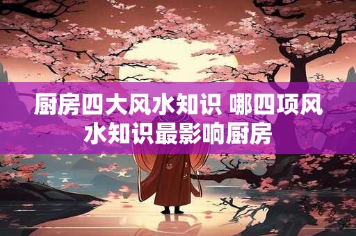 厨房四大风水知识 哪四项风水知识最影响厨房