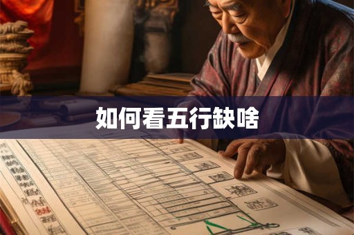 如何看五行缺啥
