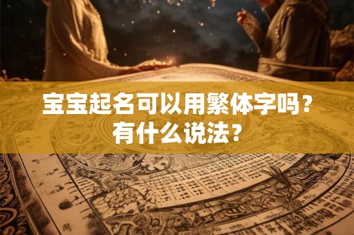 宝宝起名可以用繁体字吗？有什么说法？