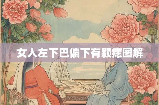 女人左下巴偏下有颗痣图解