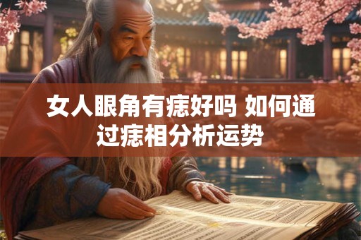 女人眼角有痣好吗 如何通过痣相分析运势