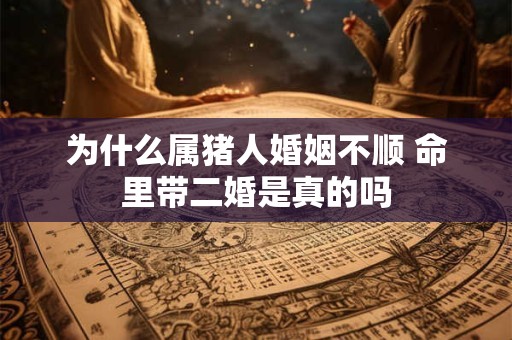 为什么属猪人婚姻不顺 命里带二婚是真的吗