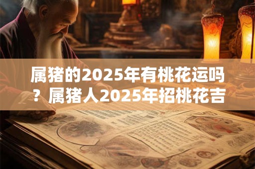 属猪的2025年有桃花运吗？属猪人2025年招桃花吉祥物