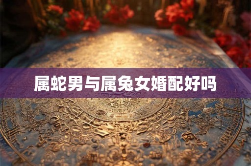 属蛇男与属兔女婚配好吗