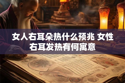 女人右耳朵热什么预兆 女性右耳发热有何寓意