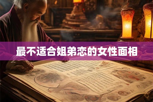 最不适合姐弟恋的女性面相