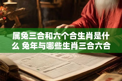 属兔三合和六个合生肖是什么 兔年与哪些生肖三合六合
