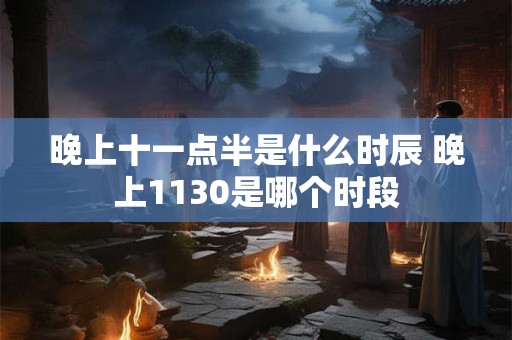 晚上十一点半是什么时辰 晚上1130是哪个时段