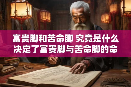 富贵脚和苦命脚 究竟是什么决定了富贵脚与苦命脚的命运