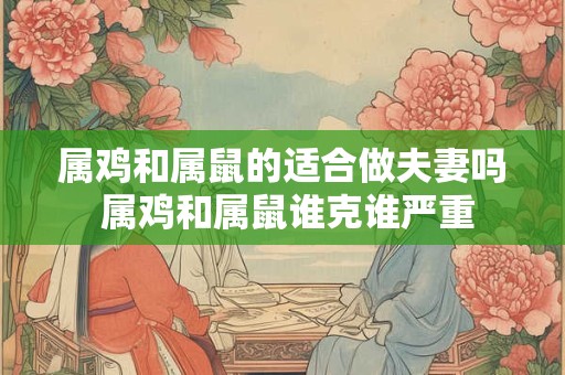 属鸡和属鼠的适合做夫妻吗 属鸡和属鼠谁克谁严重