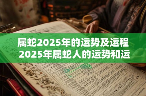 属蛇2026年的运势及运程 2026年属蛇人的运势和运程如何