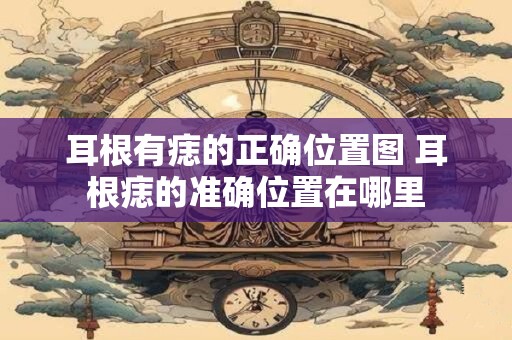 耳根有痣的正确位置图 耳根痣的准确位置在哪里