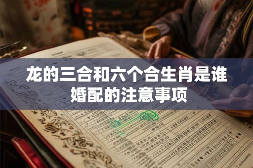 龙的三合和六个合生肖是谁 婚配的注意事项
